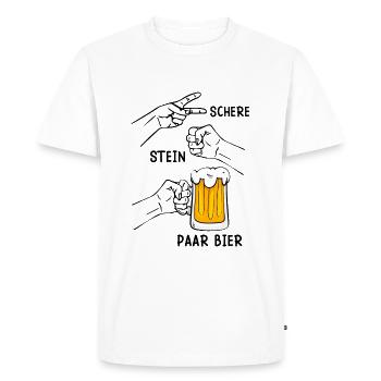  - Party Mallorca - Männer Premium Bio T-Shirt - Weiß - Vorne - Nico (187cm)