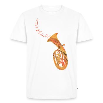 cor ténor e 118 - T-shirt Premium bio Homme - blanc - Devant - Nico (187cm)