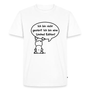 Sheepworld Nicht gestört - Männer Premium Bio T-Shirt - Weiß - Vorne - Nico (187cm)
