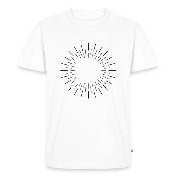 feux d'artifice abstrait - T-shirt Premium bio Homme - blanc - Devant - Nico (187cm)