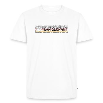 Team Germany Soccer - Men's Premium Organic T-Shirt - white - Front - Nico (187cm)