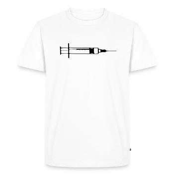 Syringe injection needle 1c. - Men's Premium Organic T-Shirt - white - Front - Nico (187cm)