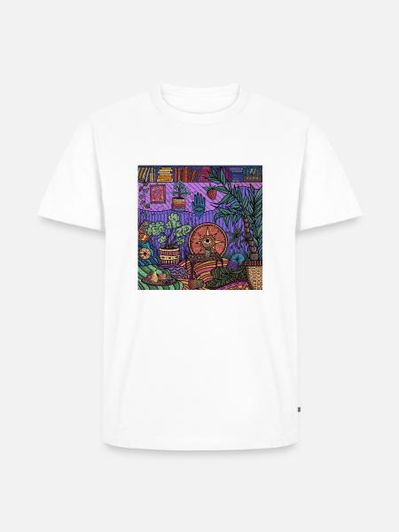 livingroom - Männer Premium Bio T-Shirt - Weiß