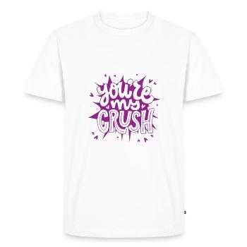 You are my Crush - Men's Premium Organic T-Shirt - white - Front - Nico (187cm)