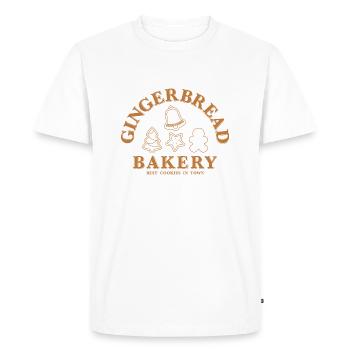 Christmas Gingerbread Bakery Gingerbread Cookies - Men's Premium Organic T-Shirt - white - Front - Nico (187cm)