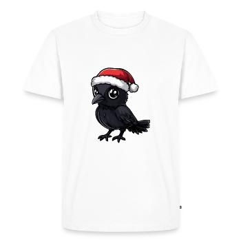 Noël de Corbeau - T-shirt Premium bio Homme - blanc - Devant - Nico (187cm)