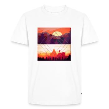 Nature moderne - T-shirt Premium bio Homme - blanc - Devant - Nico (187cm)