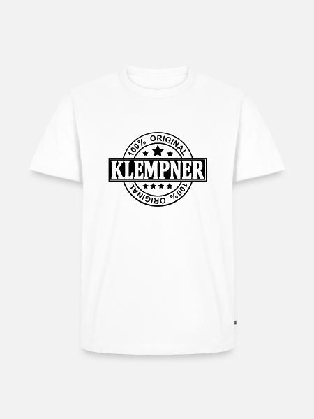 Klempner - Männer Premium Bio T-Shirt - Weiß