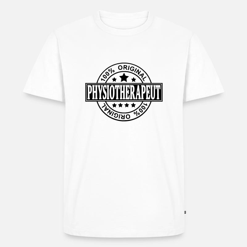 Physiotherapeut - Männer Premium Bio T-Shirt - Weiß
