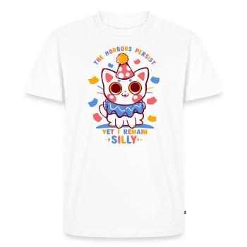 Yet I remain Silly - Men's Premium Organic T-Shirt - white - Front - Nico (187cm)