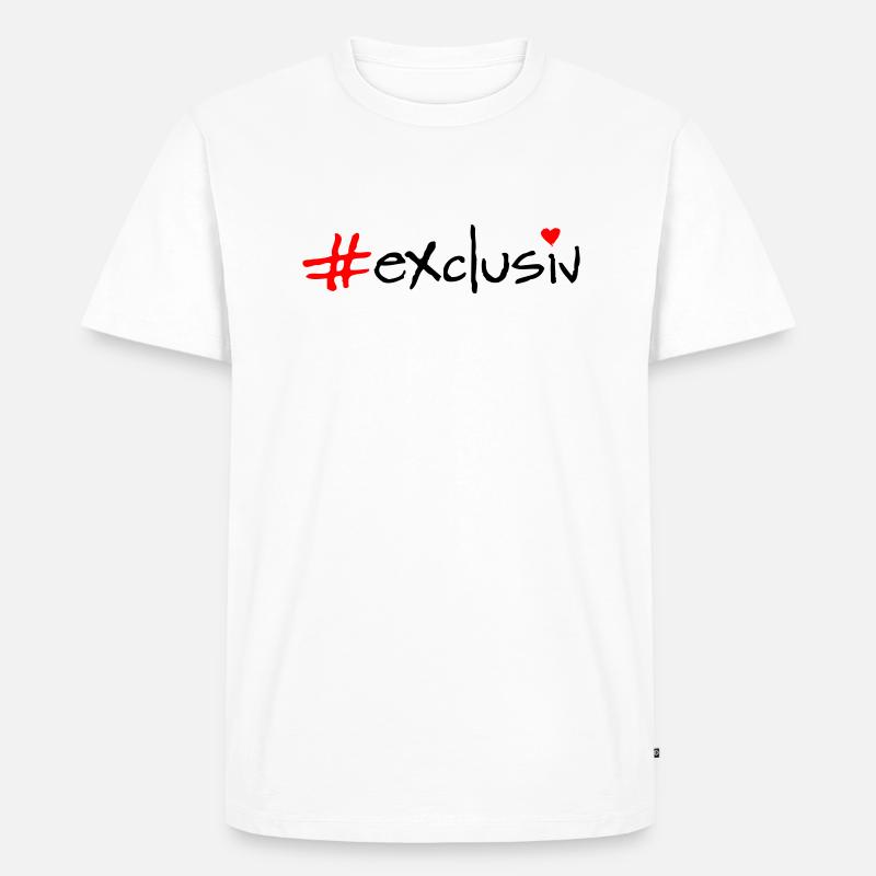exclusiv - Männer Premium Bio T-Shirt - Weiß