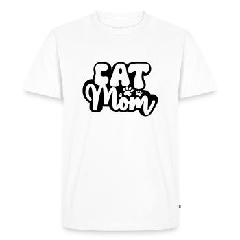 CHATS MAMAN MAMAN MAMAN MAMAN DRÔLE DICTONS MOTIFS - T-shirt Premium bio Homme - blanc - Devant - Nico (187cm)
