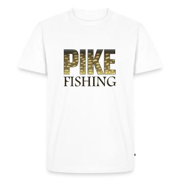 Pike fishing - Men's Premium Organic T-Shirt - white - Front - Nico (187cm)