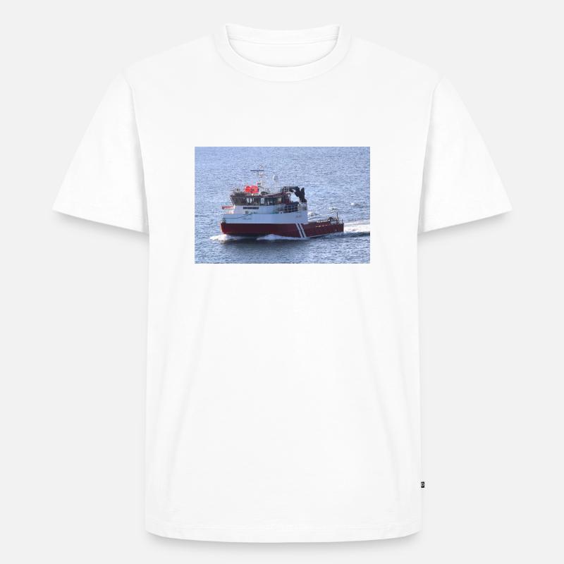 Fosna Power - Männer Premium Bio T-Shirt - Weiß