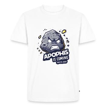 Apophis 13.04.2029 / Interstellar Object 99942 - Men's Premium Organic T-Shirt - white - Front - Nico (187cm)