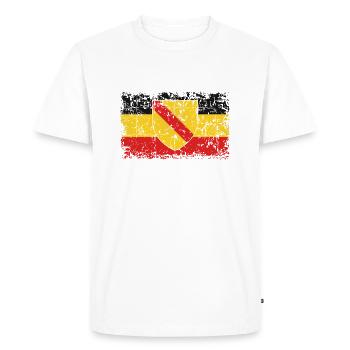 Baden - Männer Premium Bio T-Shirt - Weiß - Vorne - Nico (187cm)