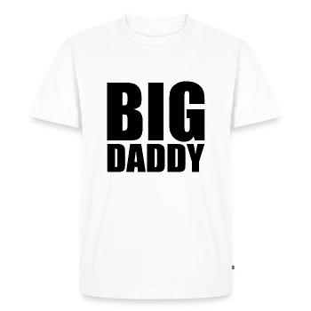 BIG DADDY - Men's Premium Organic T-Shirt - white - Front - Nico (187cm)