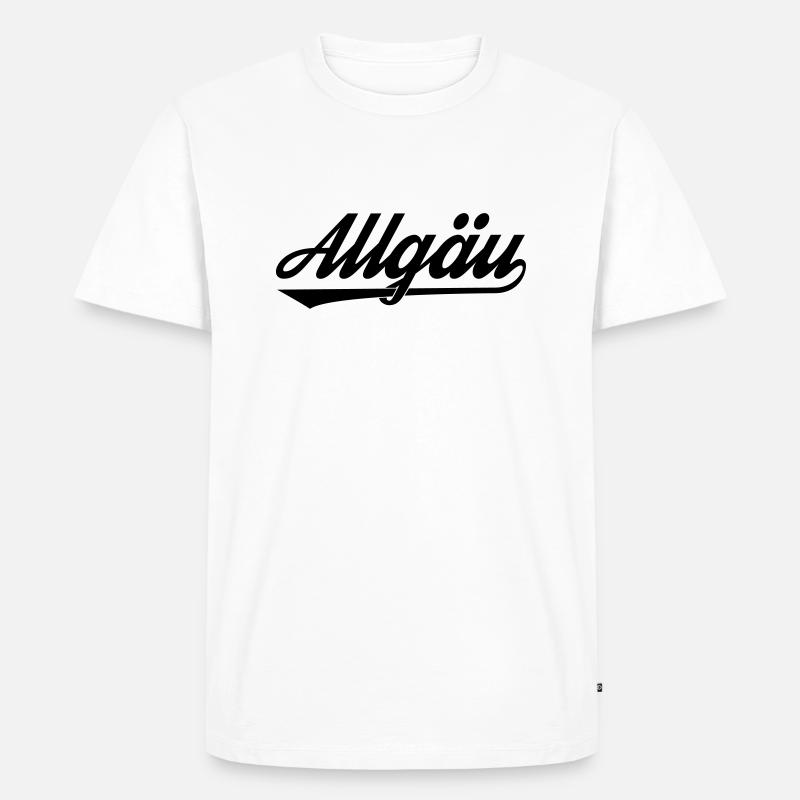 Allgäu - Männer Premium Bio T-Shirt - Weiß
