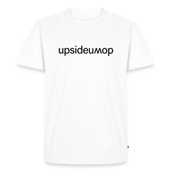 à l’envers - T-shirt Premium bio Homme - blanc - Devant - Nico (187cm)