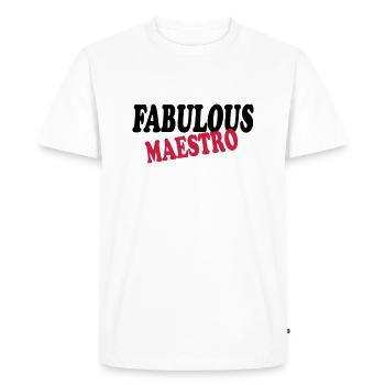 Fabulous maestro 111 - T-shirt Premium bio Homme - blanc - Devant - Nico (187cm)