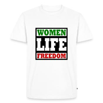 Women life freedom - T-shirt Premium bio Homme - blanc - Devant - Nico (187cm)