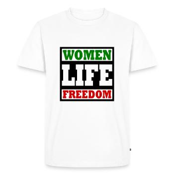 Women life freedom - T-shirt Premium bio Homme - blanc - Devant - Nico (187cm)