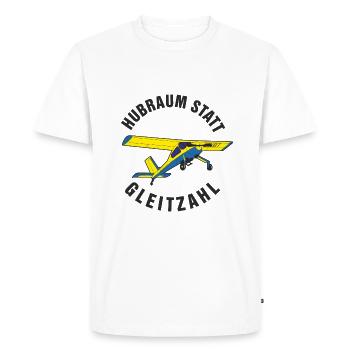 Displacement instead of glide - Men's Premium Organic T-Shirt - white - Front - Nico (187cm)
