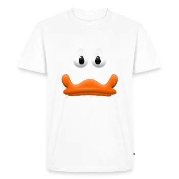 Costume yeux de bec de canard enfants déguisement amusant - T-shirt Premium bio Homme - blanc - Devant - Nico (187cm)