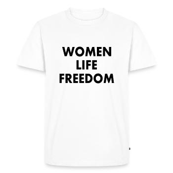 Women life freedom - T-shirt Premium bio Homme - blanc - Devant - Nico (187cm)