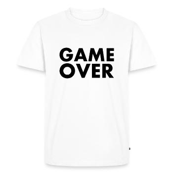 Game over - T-shirt Premium bio Homme - blanc - Devant - Nico (187cm)
