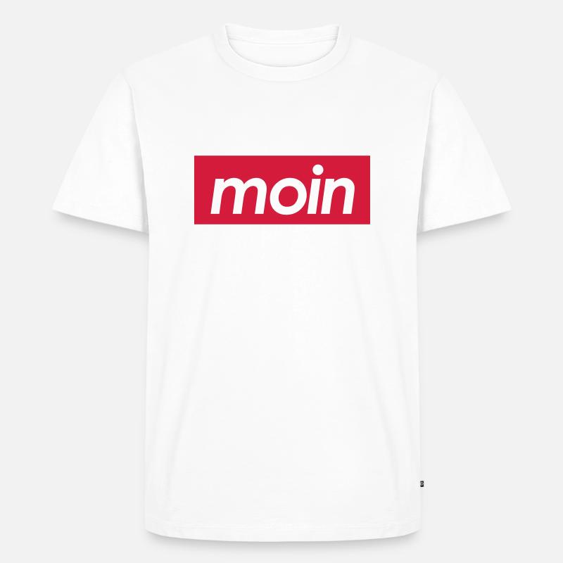Moin Shirt - Männer Premium Bio T-Shirt - Weiß