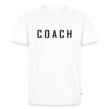 Coach - T-shirt Premium bio Homme - blanc - Devant - Nico (187cm)