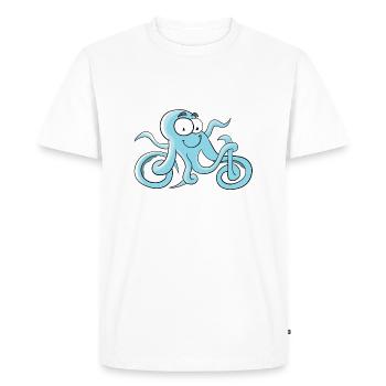 Calamar - T-shirt Premium bio Homme - blanc - Devant - Nico (187cm)
