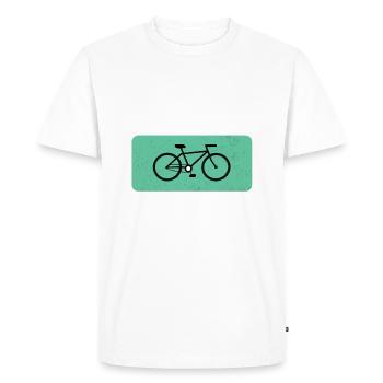 Vélo FREEDOM MACHINE - T-shirt Premium bio Homme - blanc - Devant - Nico (187cm)