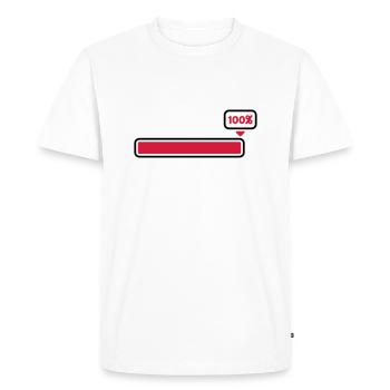 100 % - T-shirt Premium bio Homme - blanc - Devant - Nico (187cm)