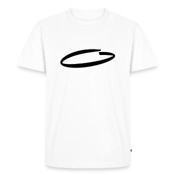 gribouillis noir - T-shirt Premium bio Homme - blanc - Devant - Nico (187cm)