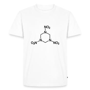 C4 explosives RDX - Men's Premium Organic T-Shirt - white - Front - Nico (187cm)