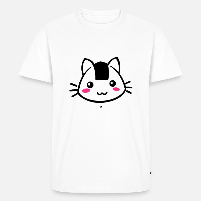 Onigiricat - chat onigiri - Men's Premium Organic T-Shirt - white