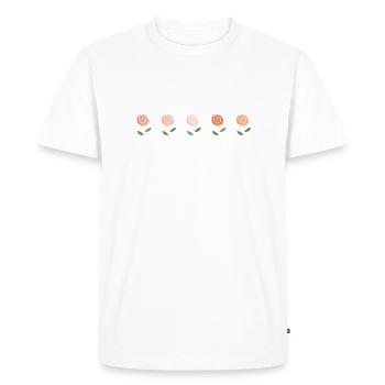 Flowers for spring - Men's Premium Organic T-Shirt - white - Front - Nico (187cm)