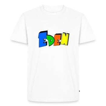 Eden - Men's Premium Organic T-Shirt - white - Front - Nico (187cm)