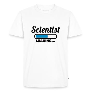 Scientist - Men's Premium Organic T-Shirt - white - Front - Nico (187cm)