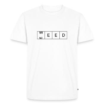 Need Weed - T-shirt Premium bio Homme - blanc - Devant - Nico (187cm)