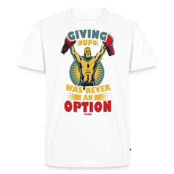 Motivation - T-shirt Premium bio Homme - blanc - Devant - Nico (187cm)