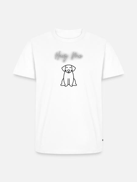 Hug Me - Männer Premium Bio T-Shirt - Weiß