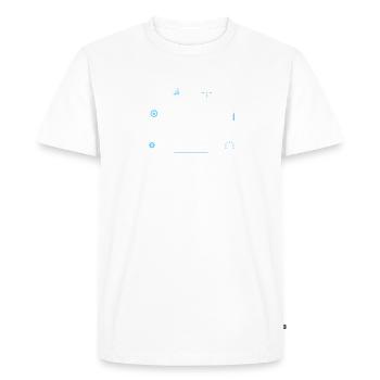 Kaizen Japanese Concept - Men's Premium Organic T-Shirt - white - Front - Nico (187cm)
