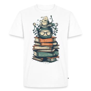 Bibliophile Declaration - Men's Premium Organic T-Shirt - white - Front - Nico (187cm)