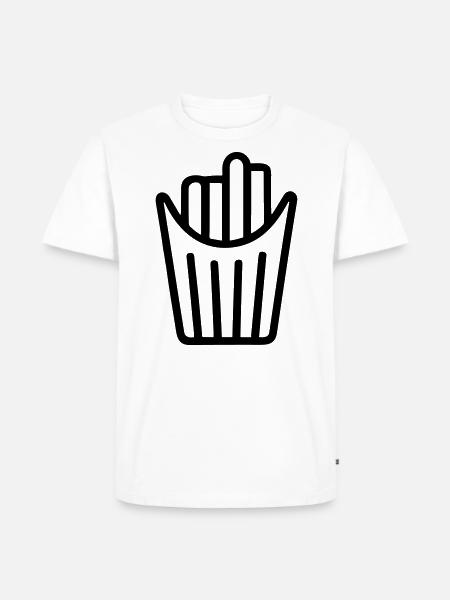 French fries cone - Men's Premium Organic T-Shirt - white