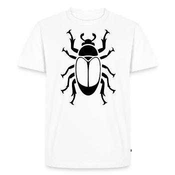 scarabée - Men's Premium Organic T-Shirt - white - Front - Nico (187cm)