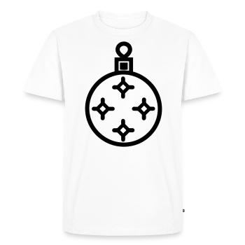 Christmas Ball - Men's Premium Organic T-Shirt - white - Front - Nico (187cm)