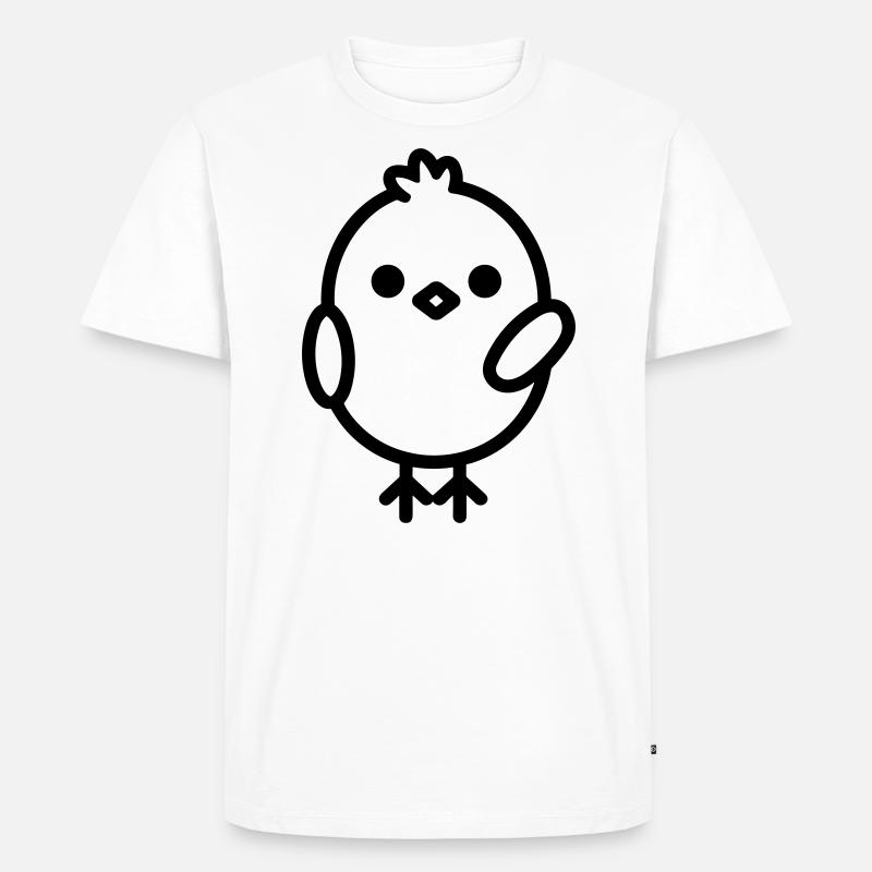 Küken - Männer Premium Bio T-Shirt - Weiß